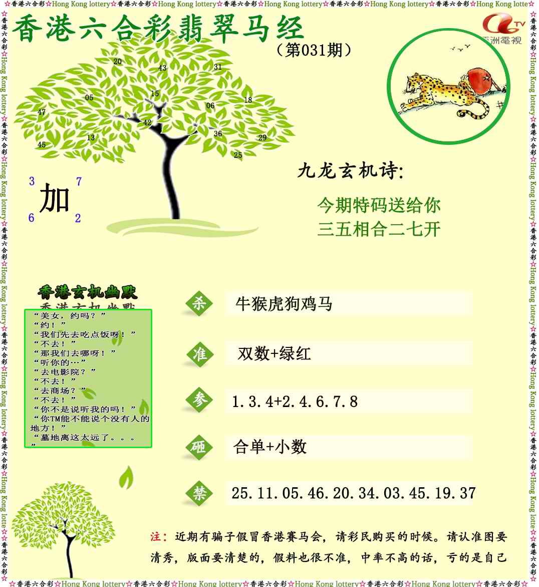 031期翡翠马经[图]